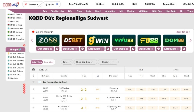 Đức Regionalliga Sudwest